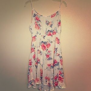 Rose Print Summer Dress